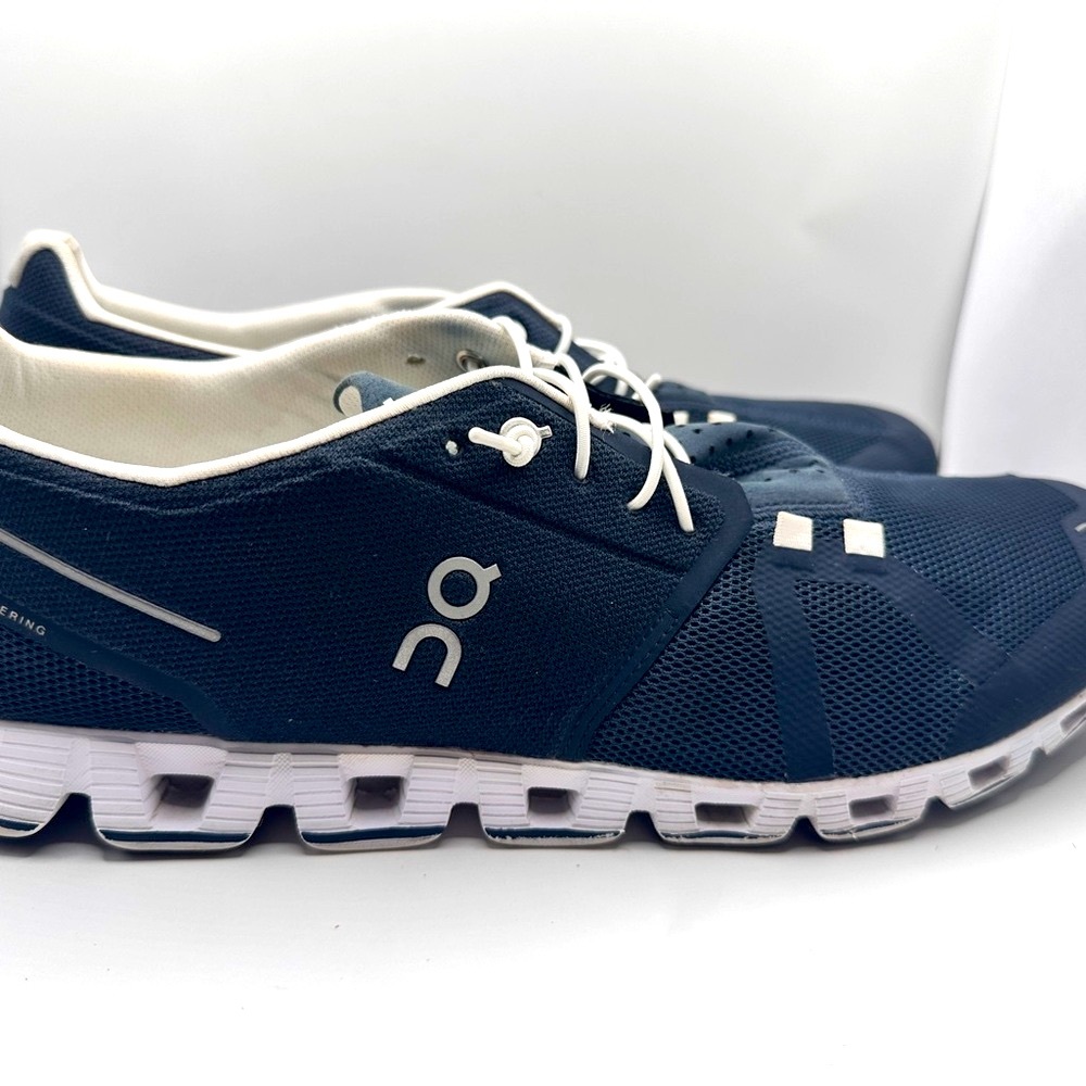 Men Sneakers On Cloud 6 Athletic Lifestyle Sneakers Midnight White Size US 13